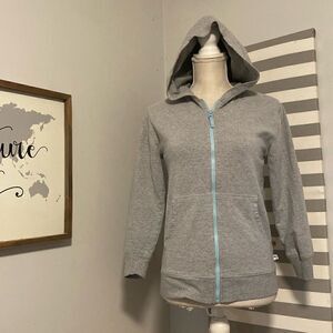 Tommy Bahama Gray Lightweight Zipper Front Long Sleeve Hooded Jacket Size Large